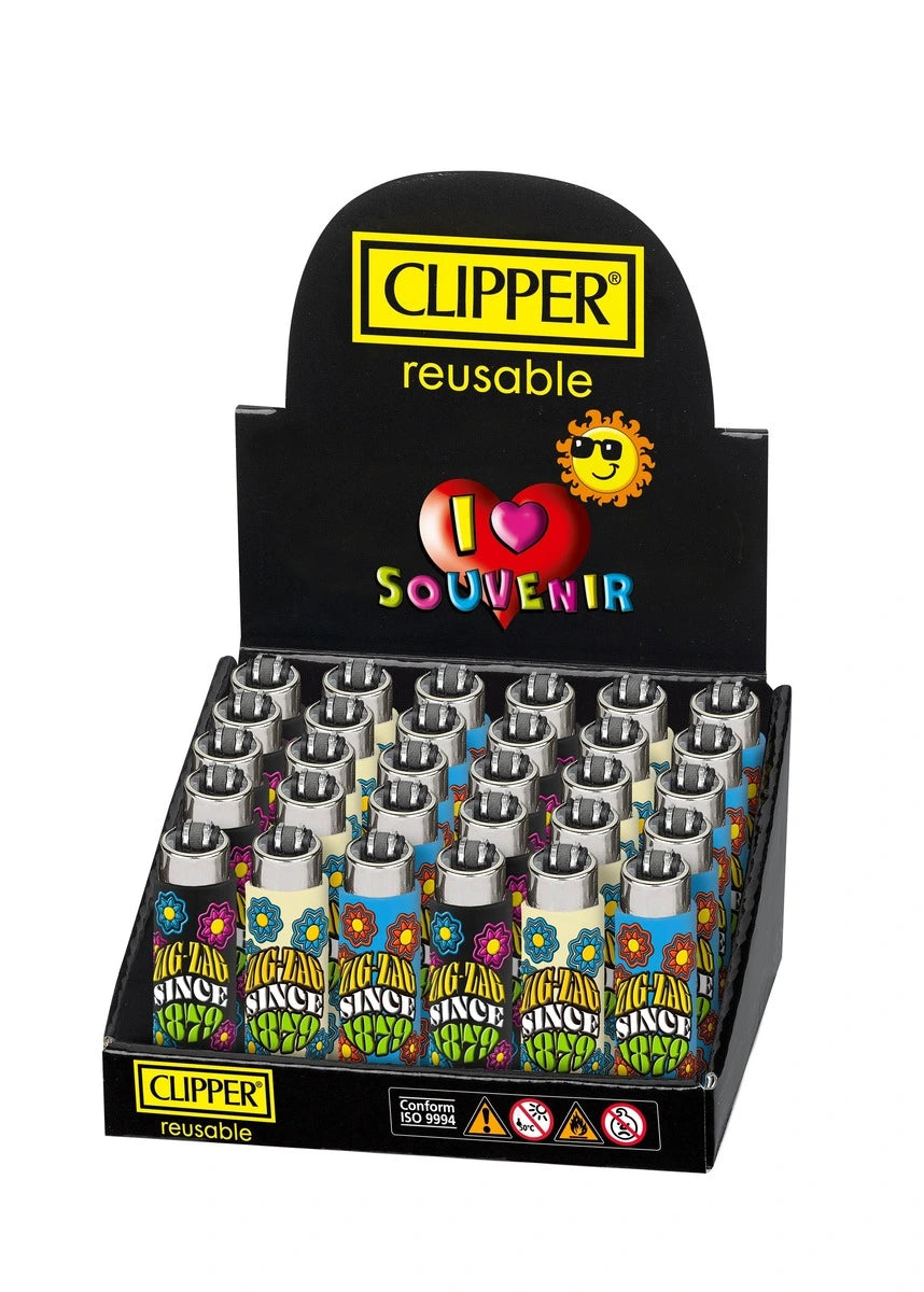 Clipper Large Pop Cover Lighter - Display/30 - Pop Leaves buy